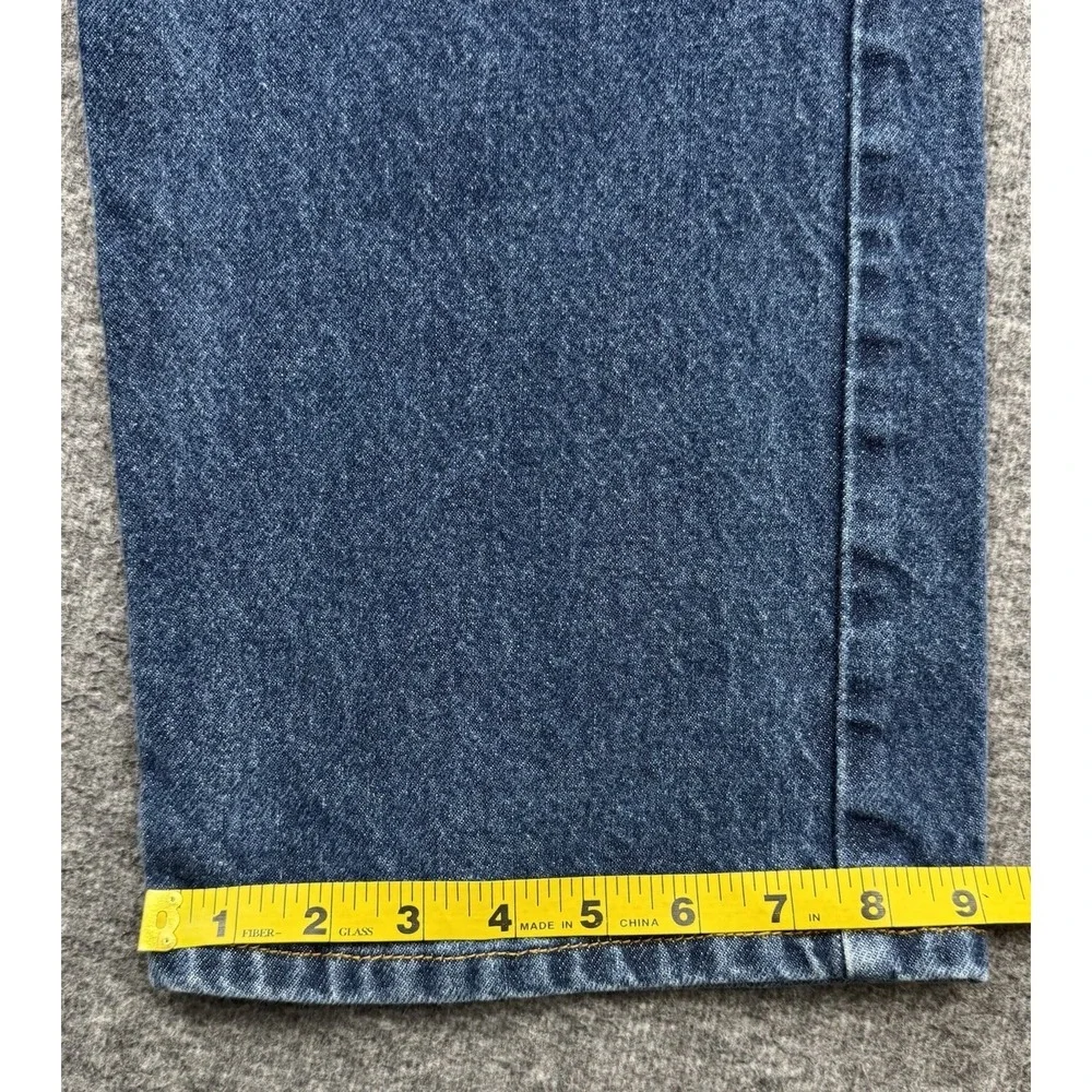 Levi's‎ 505 Regular Fit Straight Leg Blue Denim Jeans Mens Size 40x30 Distressed